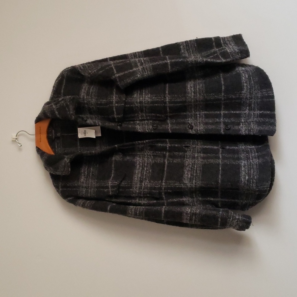 Banana Republic Plaid Shacket XS NWT